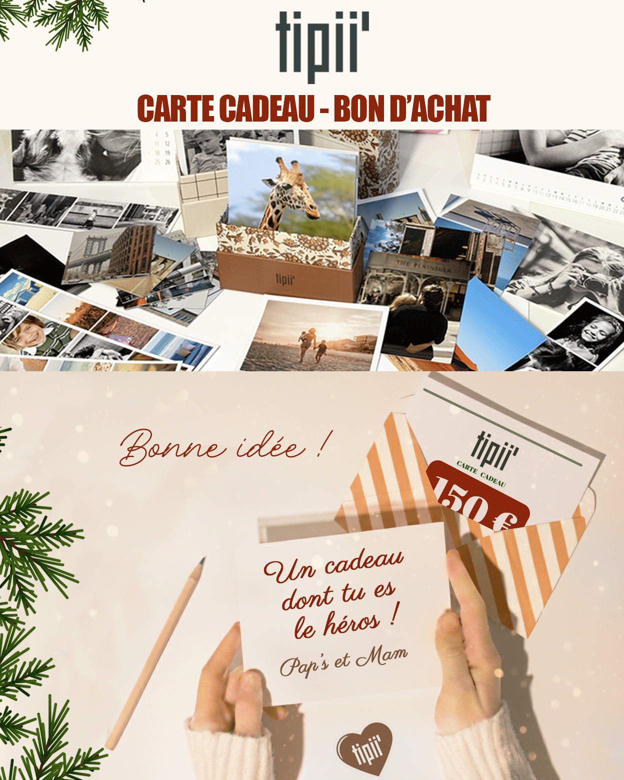 E-Carte Cadeau Tipii